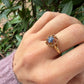 14 karaat gouden spinel ring