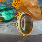 14 karaat gouden mosagaat ring