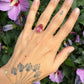 18 karaat gouden ring met roze steen
