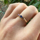 14 karaat gouden ring met saffier en robijn
