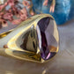 14 karaat gouden saffier zegelring
