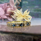 14 karaat gouden saffier en diamant ring