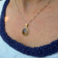 14 karaat gouden tijgeroog hanger