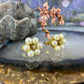 14 karaat gouden parel oorknoppen