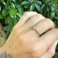14 karaat wit- en geelgouden ring met diamant