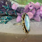 Zilveren ring met blauwe steen