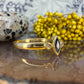 18 karaat gouden saffier en diamant ring