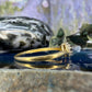 14 karaat gouden saffier en diamant ring