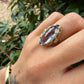 14 karaat gouden topaas ring