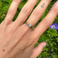 9 karaat gouden ring met aquamarijn