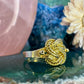 14 karaat gouden mattenklopper ring