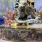 14 karaat gouden diamant en saffier ring