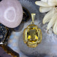 14 karaat gouden citrien hanger