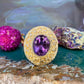 9 karaat ring met amethist