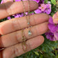 14 karaat gouden ketting met diamant hanger