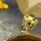 14 karaat gouden tijgeroog hanger