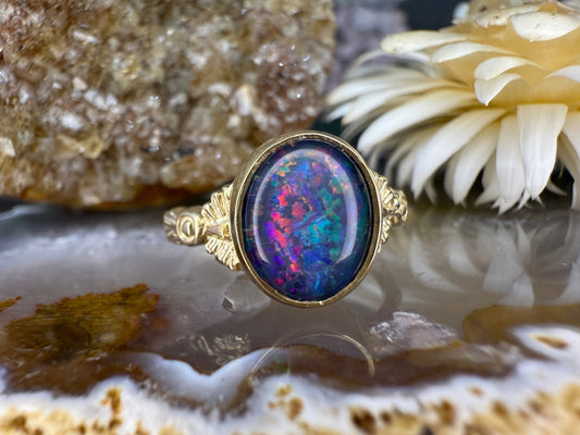 9 karaat opaal ring