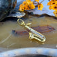18 karaat gouden saxofoon hanger