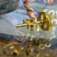 14 karaat gouden parel oorknoppen