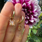 14 karaat gouden hoops met bedels