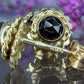 14 karaat gouden granaat oorknoppen