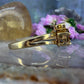 14 karaat gouden ring met toermalijn en diamant