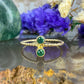 14 karaat gouden ring met smaragd