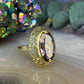 14 karaat gouden korund ring