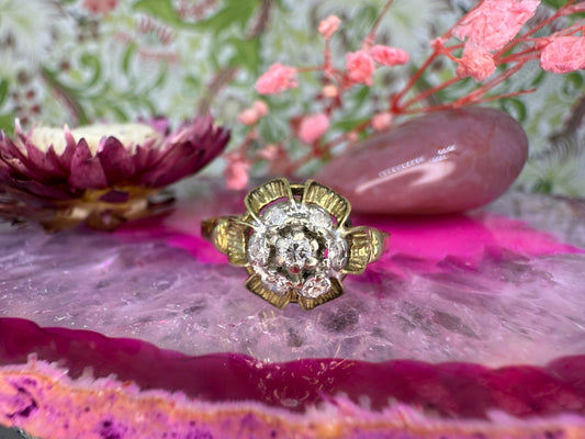 14 karaat gouden diamant ring