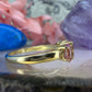 9 karaat roze topaas ring