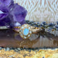 14 karaat gouden opaal ring