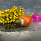 14 karaat gouden bloedkoraal hanger