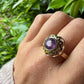 8 karaat amethist ring