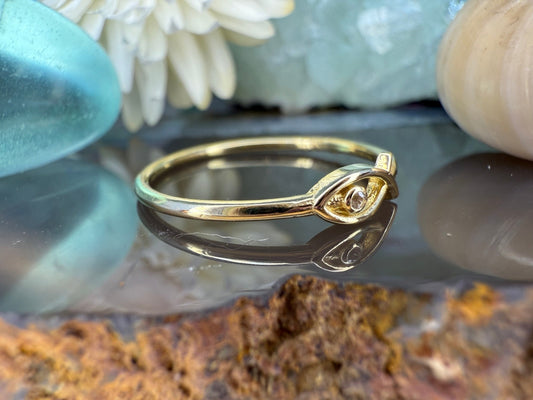 14 karaat gouden ichthus vis ring