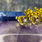 14 karaat gouden klaver oorknoppen