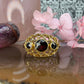 14 karaat gouden granaat ring