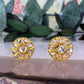 14 karaat gouden diamant oorknoppen