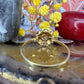 14 karaat gouden ring met bloedkoraal