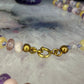 14 karaat gouden edelsteen ketting