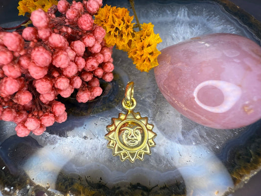 18 karaat gouden hanger zon