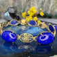 14 karaat gouden lapis armband