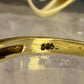14 karaat gouden saffier en diamant ring
