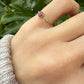 9 karaat ring met robijn