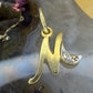 14 karaat gouden ‘M’ hanger