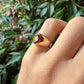 18 karaat gouden ring met gele saffier