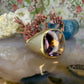 14 karaat gouden saffier zegelring
