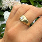 14 karaat gouden zegelring met diamant